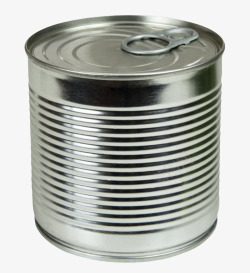 银色的罐子银色带螺纹的金属罐子实物高清图片