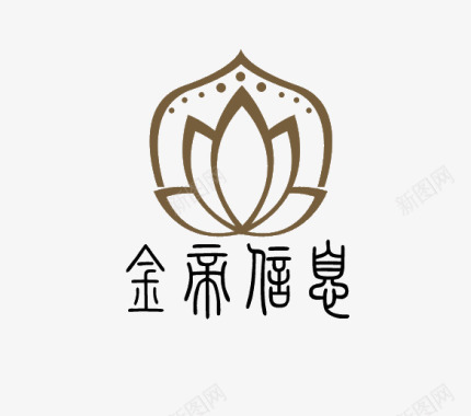 佛教莲花LOGO图标图标