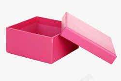 粉色喜糖盒开着的粉色礼盒高清图片