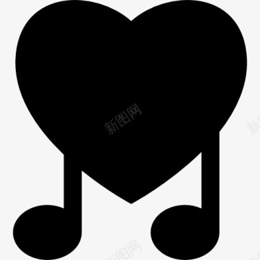 音乐的爱的象征图标图标