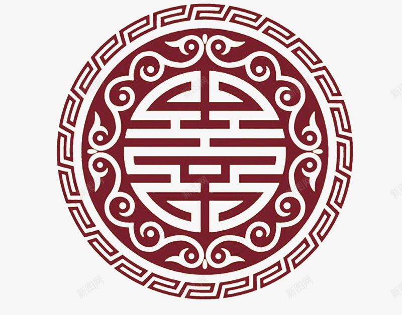 圆圈型古典中国风图案png免抠素材_新图网 https://ixintu.com 中国古代 古典图案 极简 标签 装饰