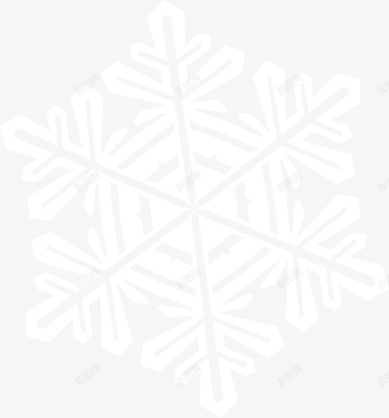 白色线条雪花png免抠素材_新图网 https://ixintu.com 冬季 寒冬 清新花纹 白色雪花 线条雪花 装饰图案