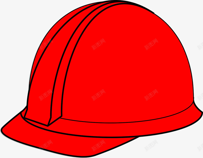消防安全帽png免抠素材_新图网 https://ixintu.com 帽子 施工人员 消防员 红色
