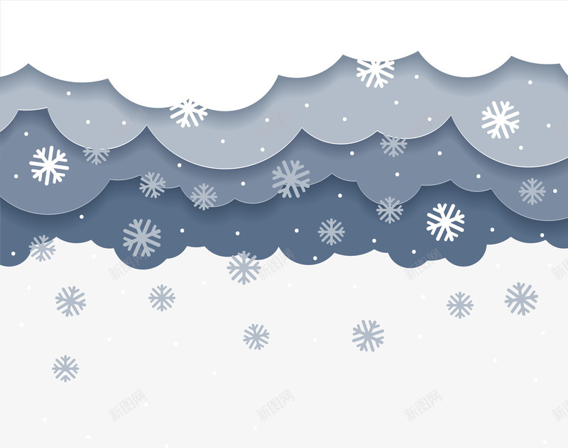 白色冬日云朵飘雪png免抠素材_新图网 https://ixintu.com 大雪纷飞 白色云朵 落雪 装饰图案 雪花片 飘雪
