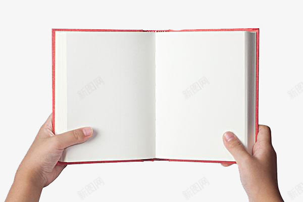 一本空白的书png免抠素材_新图网 https://ixintu.com 一个 两只手 小女孩 握住