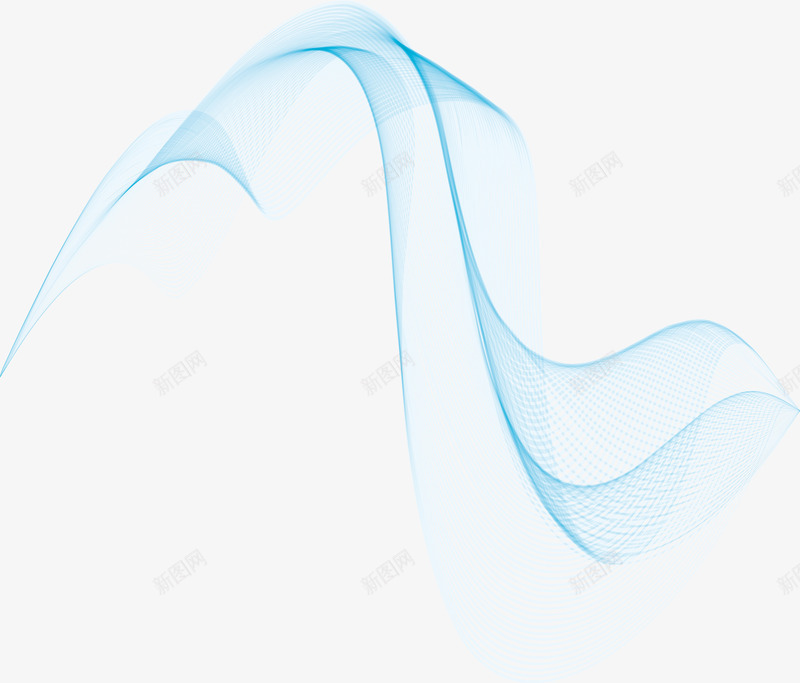 曲线波浪线条png免抠素材_新图网 https://ixintu.com 曲线 曲线波纹 矢量png 科技曲线 线条 蓝色曲线