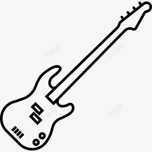 低音吉他图标png_新图网 https://ixintu.com 乐器 弦乐器 电吉他 节奏 音乐