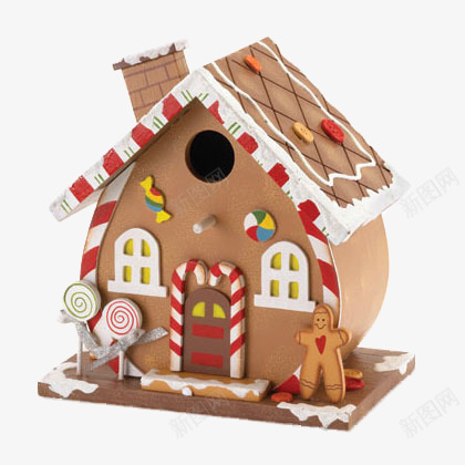 可爱木房子png免抠素材_新图网 https://ixintu.com 可爱 圣诞节 家居 摆件 木房子
