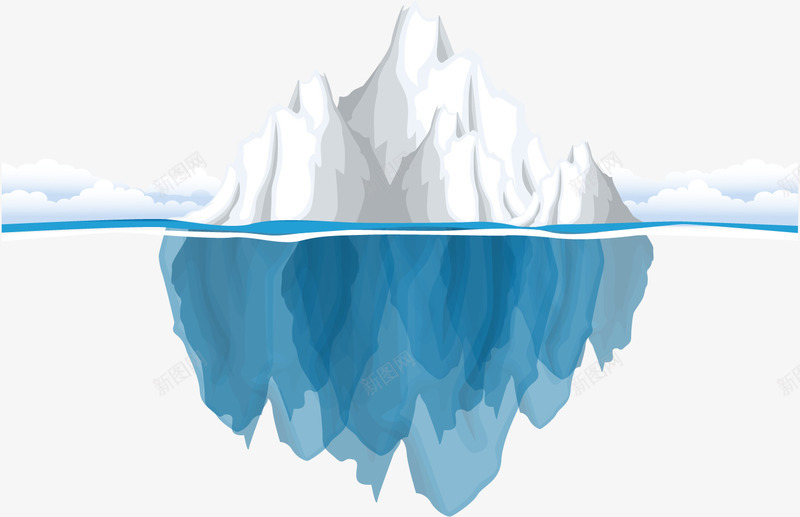 南极完整冰山png免抠素材_新图网 https://ixintu.com 冰山 冰河世纪 南极 南极冰山 南极雪景 完整 模型 雪花