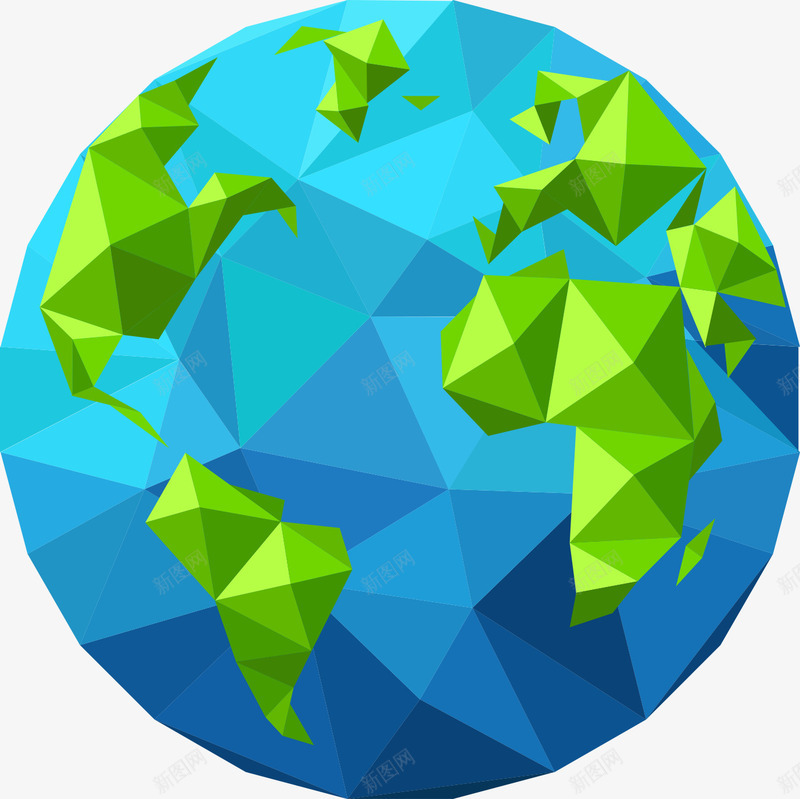 蓝色地球圆形环保公益创意png免抠素材_新图网 https://ixintu.com 公益 创意 圆形 地球 环保 蓝色