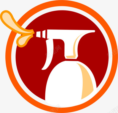 橙色网页沐浴露化妆品icon图标图标