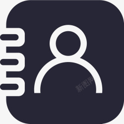 icon底部标签微聊实icon底部标签客户实矢量图图标高清图片