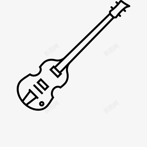 H卡尔哈佛纳5001低音吉他图标png_新图网 https://ixintu.com 乐器 弦乐器 电吉他 节奏 音乐