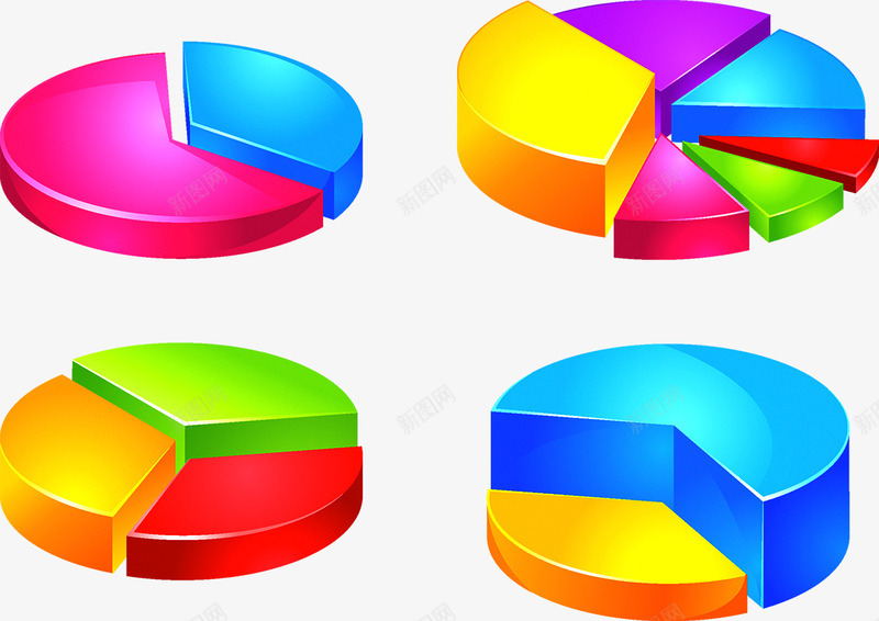 商务信息图表示意图png免抠素材_新图网 https://ixintu.com PPT 信息 商务 图表 多彩 步骤 流程 示意图 立体 统计 说明 饼图