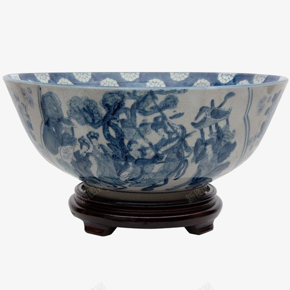 青花瓷碗png免抠素材_新图网 https://ixintu.com 中国风 古代 古董 瓷器 瓷碗装饰