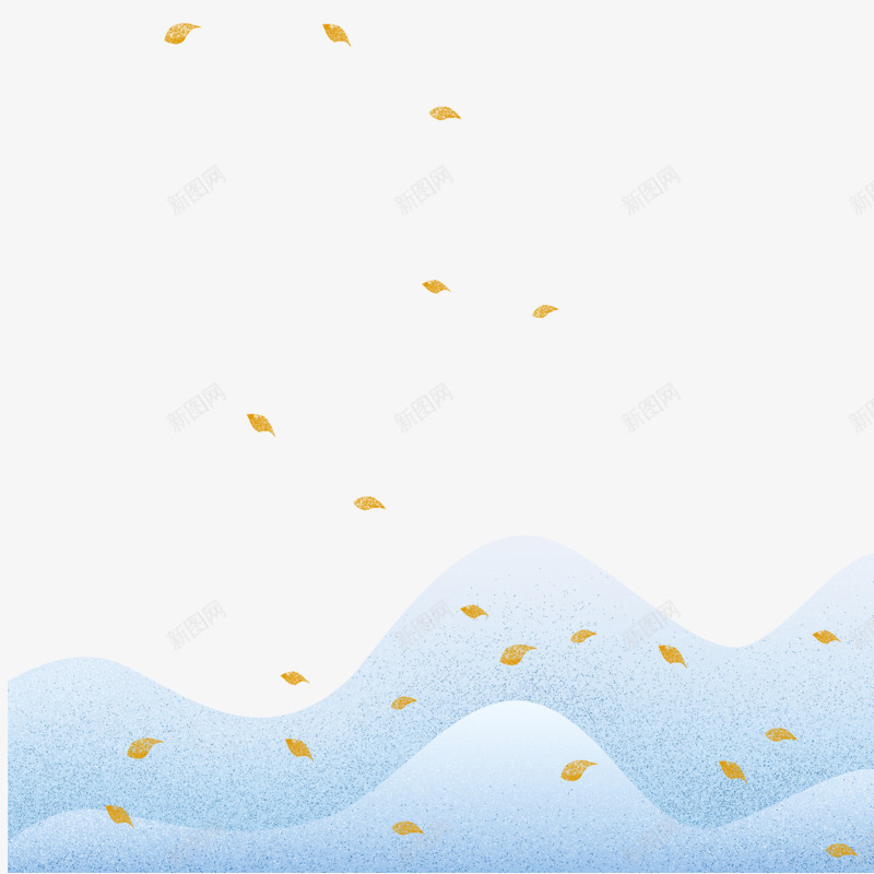 大雪景色图标psd_新图网 https://ixintu.com 图标 圆弧 大雪 平面 弧度 景色 暖冬 落叶 设计