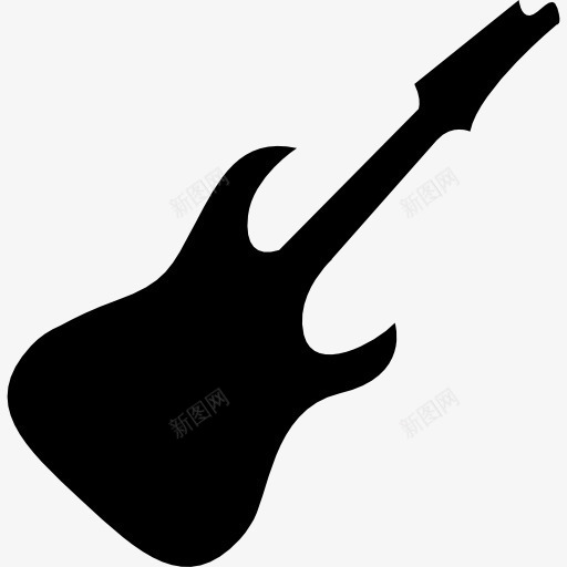电吉他的剪影图标png_新图网 https://ixintu.com 剪影 吉他 电吉他 音乐