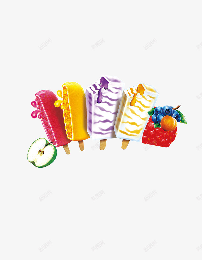 草莓雪糕冰淇淋png免抠素材_新图网 https://ixintu.com 冰淇淋 草莓 雪糕