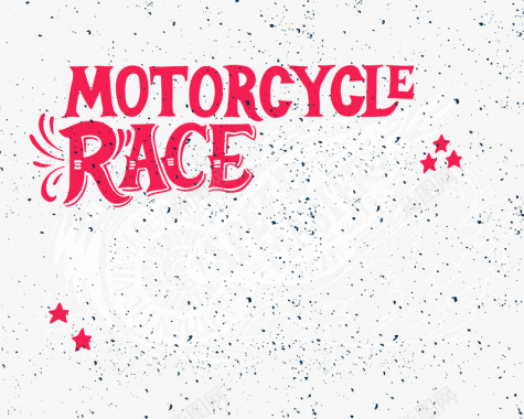 摩托车比赛字母花纹背景图标图标