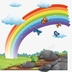 幼儿童益智游戏卡通动漫益智游戏大地彩虹素高清图片