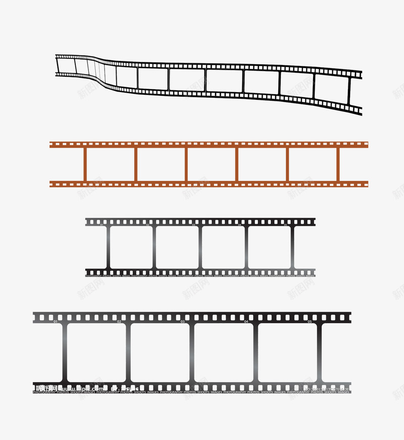 胶卷图案psd免抠素材_新图网 https://ixintu.com png图片素材 免费png素材 照片 相片 胶卷 黑色