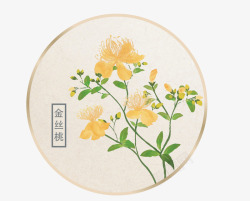 中国风预圆扇子卡通圆扇装饰图案高清图片