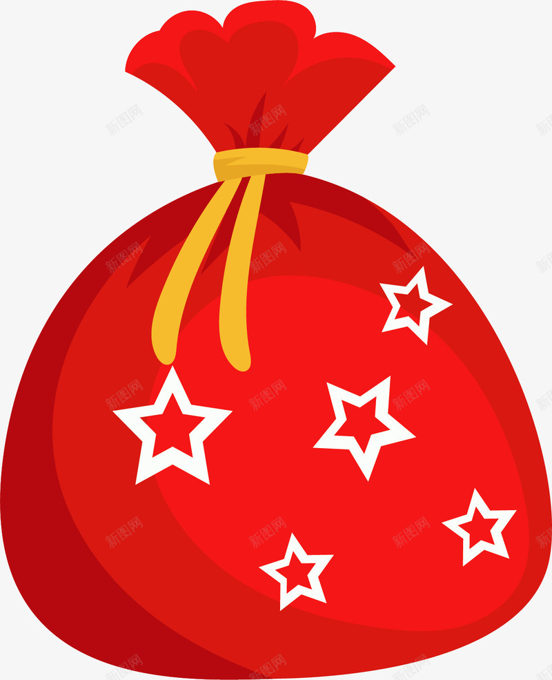 红色圣诞节礼物袋矢量图ai免抠素材_新图网 https://ixintu.com 圣诞节 圣诞节礼物 矢量png 礼物袋 红色礼物袋 送礼物 矢量图