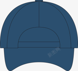 蓝色棒球帽图素材