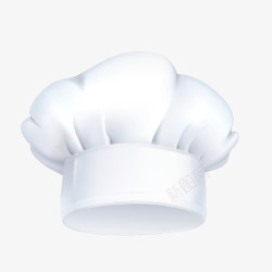 白色的厨师帽帽子高清图片