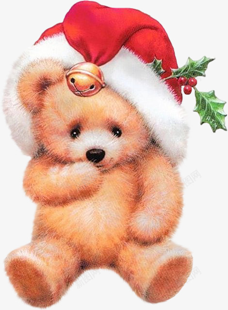 小熊png免抠素材_新图网 https://ixintu.com 圣诞帽 圣诞节 小熊 布娃娃 毛绒 玩具