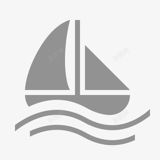 船帆船水hawcons图标png_新图网 https://ixintu.com Boat sailing water 帆船 水 船