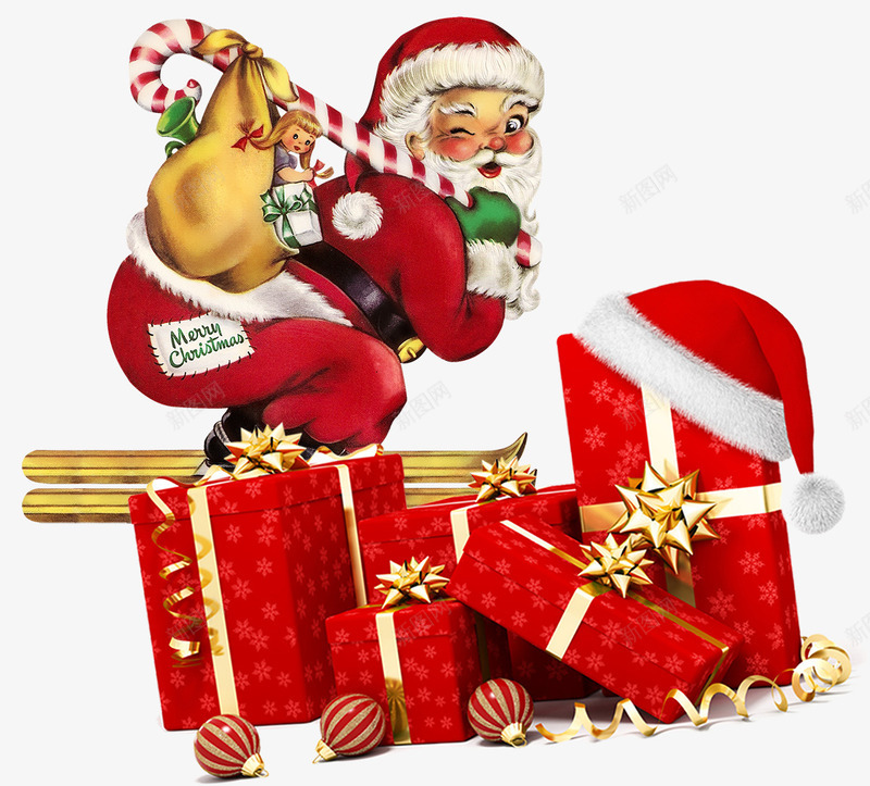 圣诞老人png免抠素材_新图网 https://ixintu.com 圣诞 圣诞快乐 圣诞礼物 圣诞老人 圣诞节 圣诞节老公公 平安夜 西方新年 雪橇