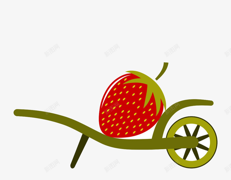 草莓树png免抠素材_新图网 https://ixintu.com 丰收 叶子 手绘 春天 果实 水彩 矢量草莓 结果 草莓 草莓树 车