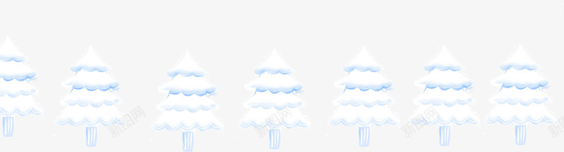 创意手绘白色的圣诞树造型png免抠素材_新图网 https://ixintu.com 创意 圣诞树 白色 造型