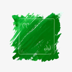 绘标签绿色水彩绘文案背景高清图片