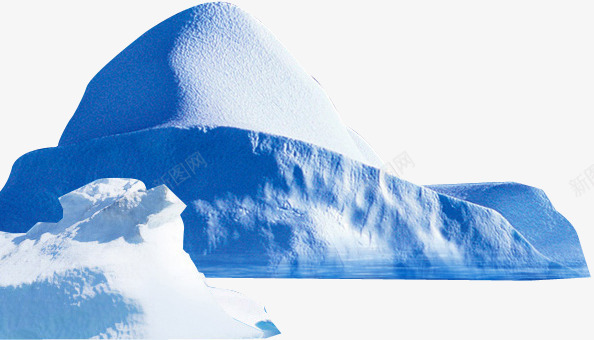 蓝色冰山雪山背景png免抠素材_新图网 https://ixintu.com 冰山 背景 蓝色 雪山