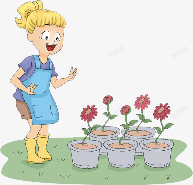 收获成果png免抠素材_新图网 https://ixintu.com 卡通手绘 卡通花圃 开心表情 教育 盛开 花朵 装饰