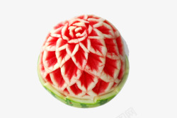 香皂雕刻的花一个用西瓜雕刻的花高清图片