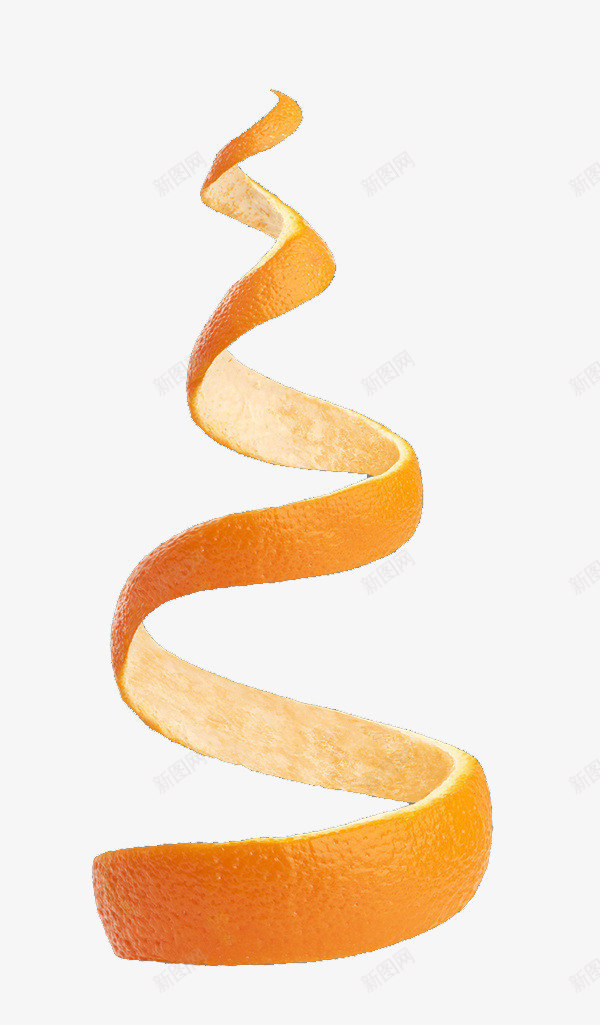 橙子皮png免抠素材_新图网 https://ixintu.com 橙子皮 橙色 螺旋