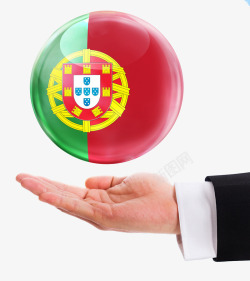 葡萄牙国旗球体素材