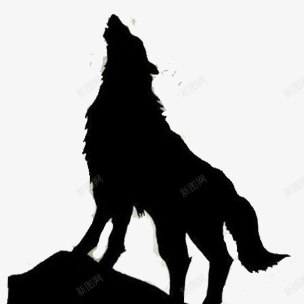 雪山之巅的狼图标png_新图网 https://ixintu.com 头狼 它从 巨石中 狼形 诞生 雪狼