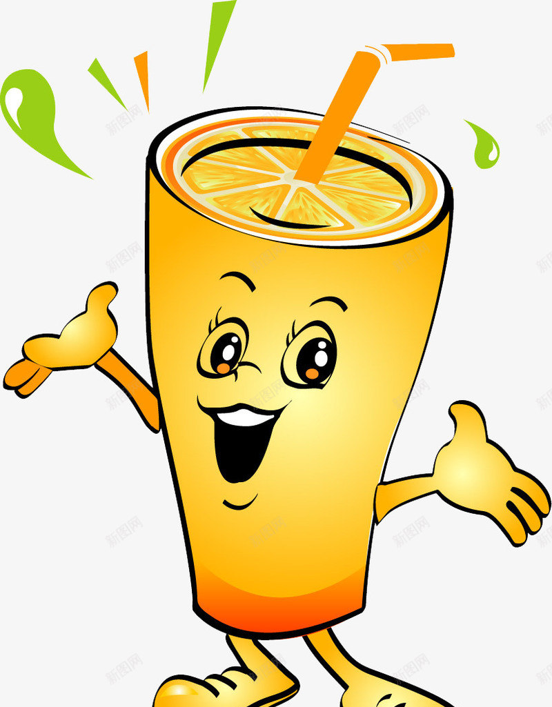 创意橙子橙汁png免抠素材_新图网 https://ixintu.com 人物 创意橙子 卡通 卡通素材 手绘橙汁 橙子 橙汁 水果 表情
