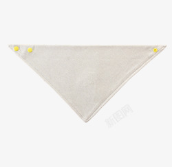 实物白色三角巾素材