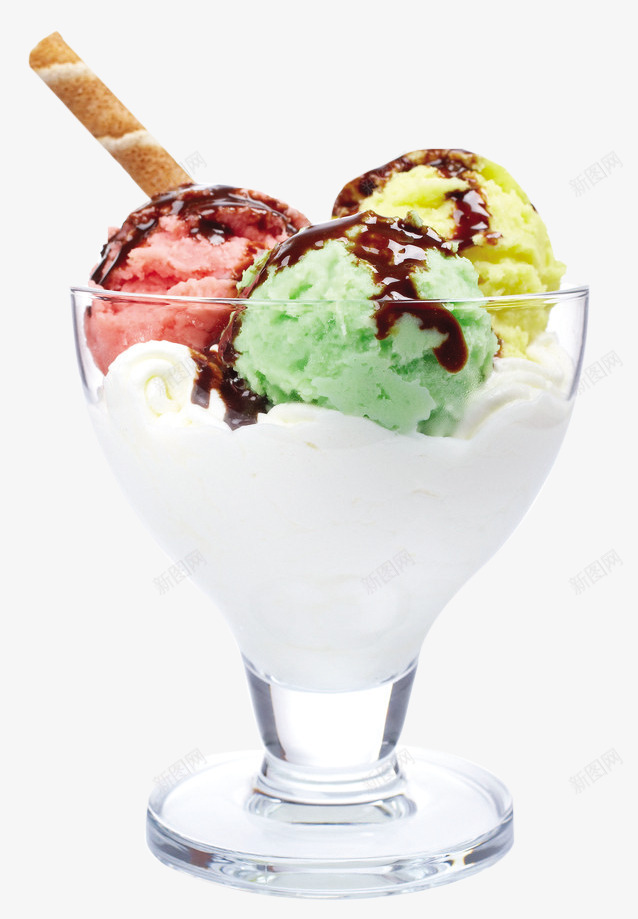 手绘冰淇淋卡通食物png免抠素材_新图网 https://ixintu.com 冰淇淋 卡通 手绘 素材 食物