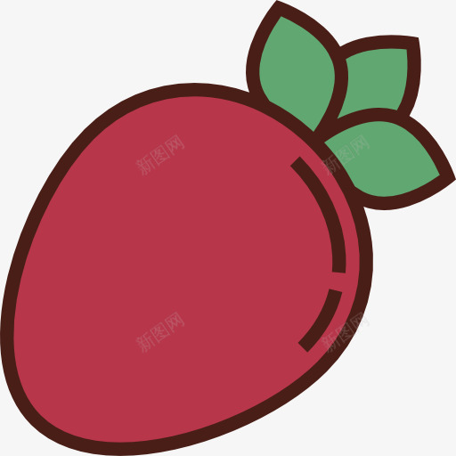 Strawberry图标png_新图网 https://ixintu.com 健康食品 有机食品和餐厅 水果 素食 素食主义者 草莓 食品 饮食