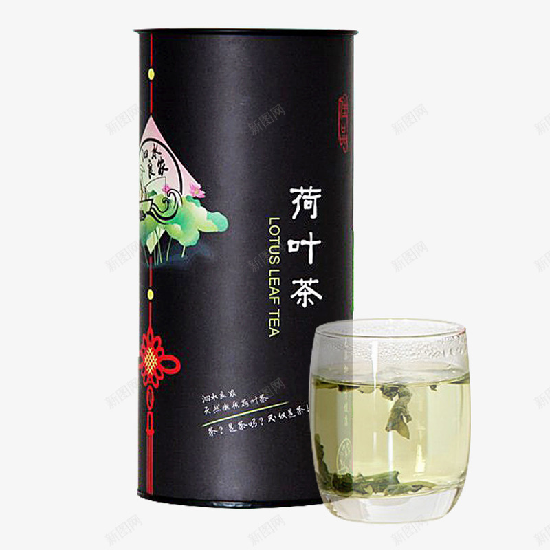 盒装荷叶茶psd免抠素材_新图网 https://ixintu.com 一杯茶 中国风 盒装 荷叶茶