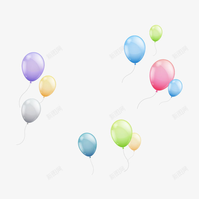 气球点缀元素png免抠素材_新图网 https://ixintu.com 气球 点缀 装饰 配饰