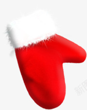 红色圣诞手套元旦png免抠素材_新图网 https://ixintu.com 元旦 圣诞 手套 红色