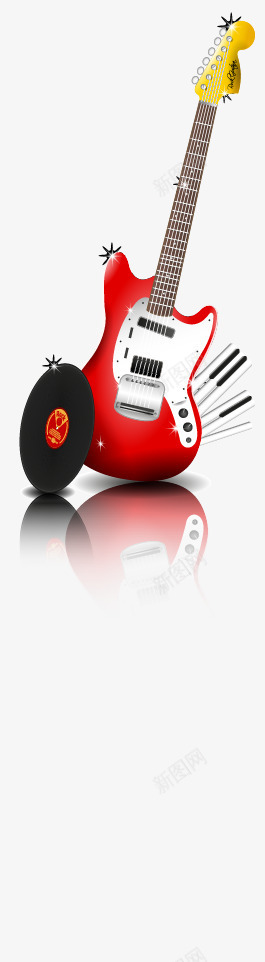 音乐海报png免抠素材_新图网 https://ixintu.com 5 传单模板 传单版式 创意海报 宣传单设计 电吉他 萨克斯 音乐派对海报 音响 麦克风创意广告