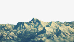 冬季的山威武的冰峰高清图片